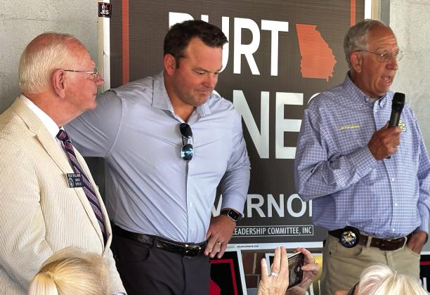 Jones campaigns in Gray