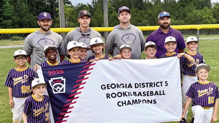 Rookie Baseball All Stars complete undefeated run to district title