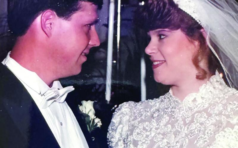 The Rutherfords on their wedding day in 1997. CONTRIBUTED