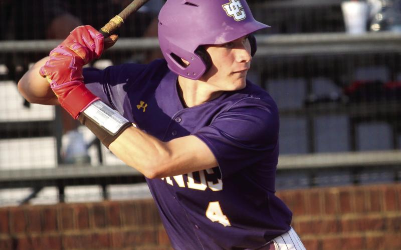 Landen Wilson was among the many Greyhounds stepping up at the plate in Thursday’s pair of wins. BRAD HARRISON/Staff