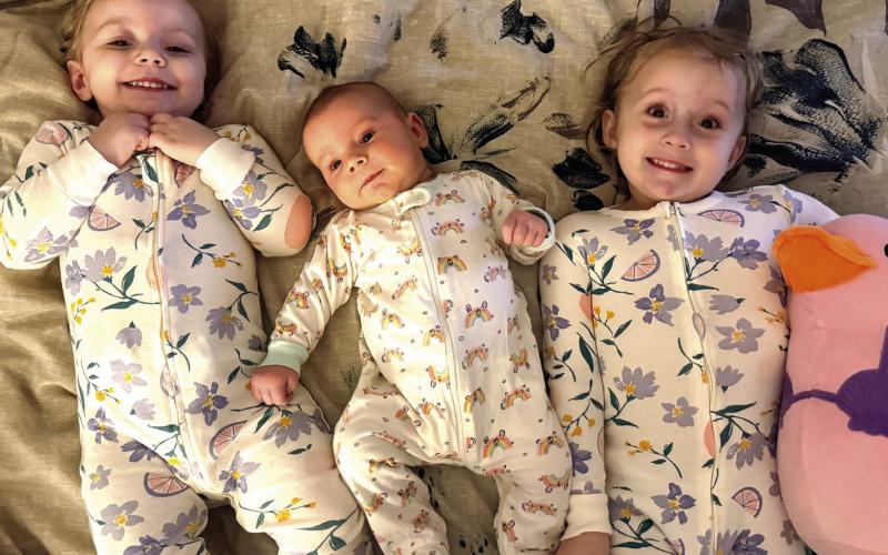 Grandkids last week (l-r): Tennyson, 2, Birdie, six weeks, and River, 3-1/2. CONTRIBUTED