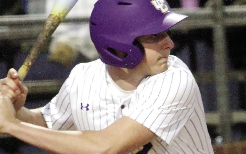 Nate Vaughn eyes a pitch to hit during Tuesday’s game. BRAD HARRISON/Staff
