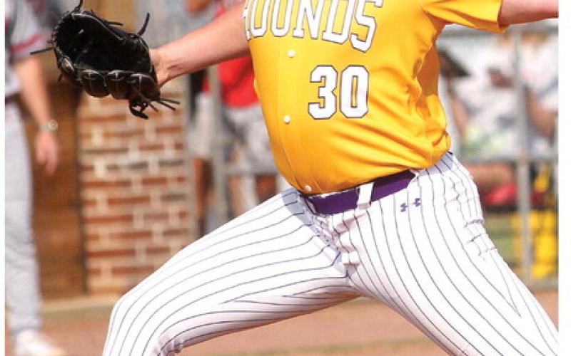 Cooper Rice hurled three shutout innings on Friday against Glynn Academy. BRAD HARRISON/Staff