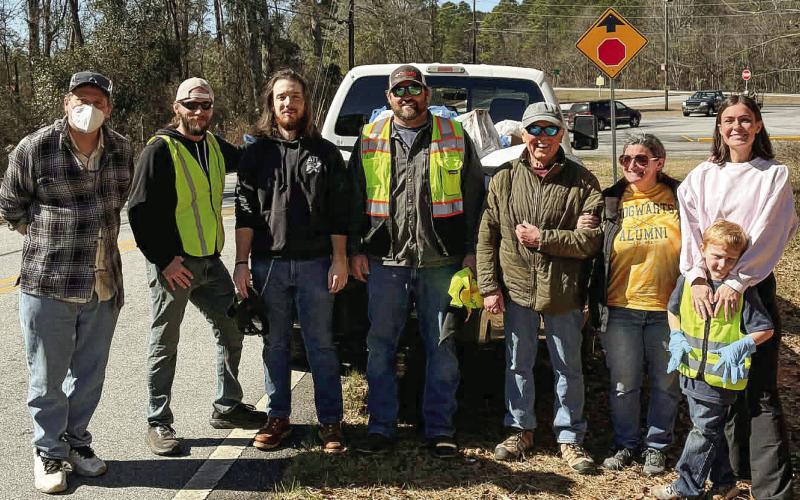 Pictured are (l-r): Michael Corbin, Dustin Riley, Ryan Bray, Evan Pope, George King, Kathy Simmons, Alexandra Lefholz and Jack Lefholz. Not pictured is Cherie Mock. PHOTOS CONTRIBUTED