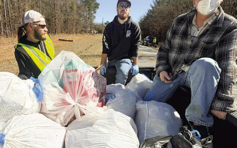 Dustin Riley (l-r), Ryan Bray and Michael Corbin.