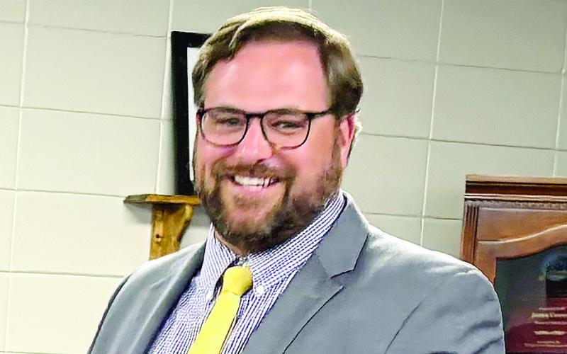 Adam Gillhouse after the April 13 announcement of his new position. DEBBIE LURIE-SMITH/ Staff