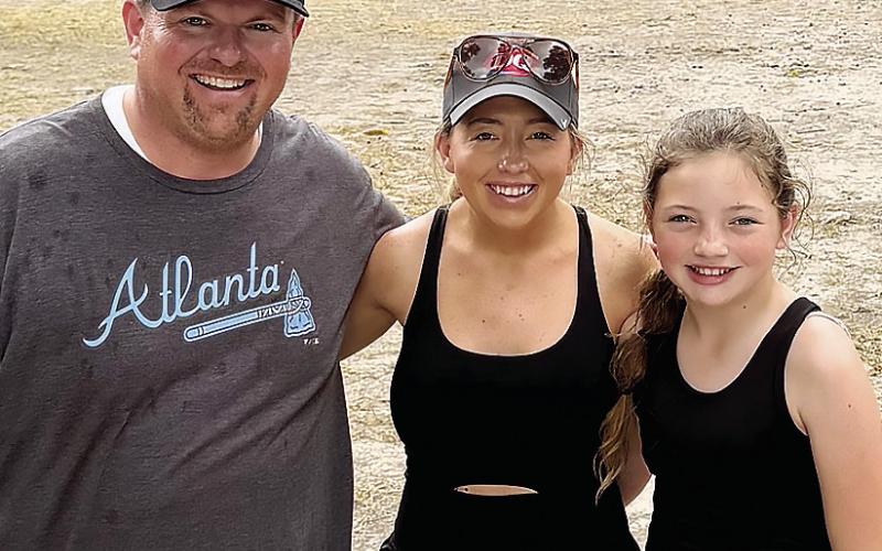 Justin with wife Stacie and daughter Aspen. CONTRIBUTED