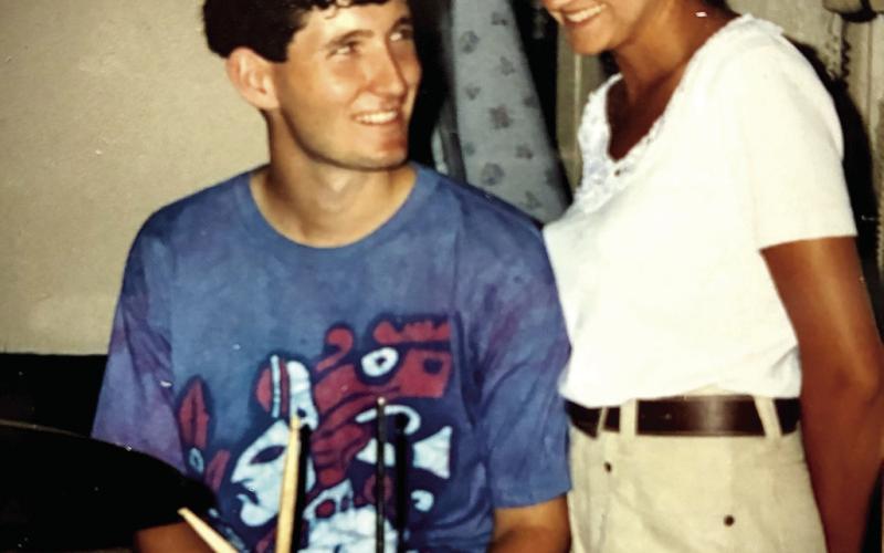 Todd and Deanna at a band gig in 1993. CONTRIBUTED