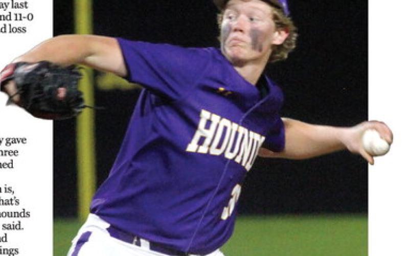 Sophomore pitcher Cooper Rice got the shutout win last week against Woodland. BRAD HARRISON/Staff