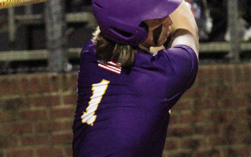 Trent Paulk lines a single into the outfield. BRAD HARRISON/Staff