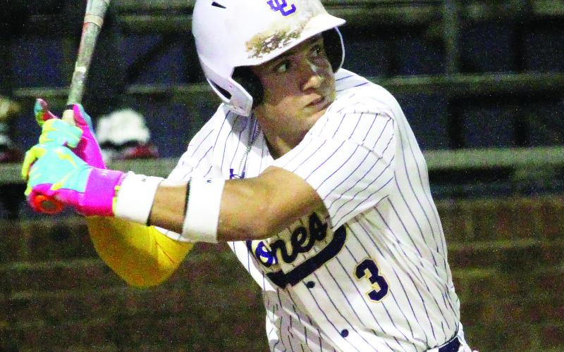 MJ Lane’s fourth-inning single clinched a 15-0 win over Eagles Landing on Monday. BRAD HARRISON/Staff
