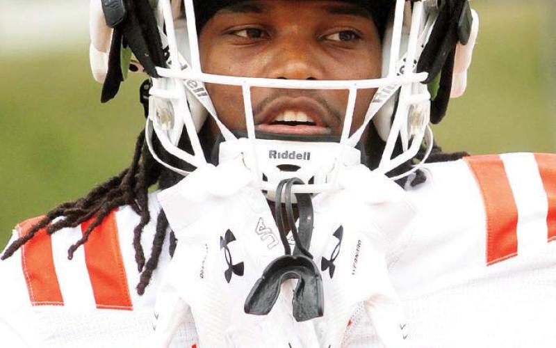 Former Greyhound Javious Bond saw time at running back during Mercer’s spring game. BRAD HARRISON/Staff