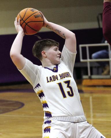 Carlie Skinner’s 21 points led the Lady Greyhounds in Thursday’s region tournament win over Warner Robins. BRAD HARRISON/Staff