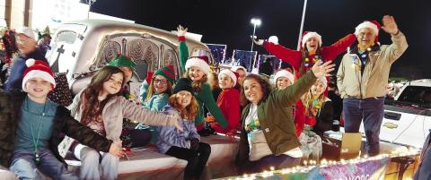 Members of the First Baptist Church Kids Ministry enjoy the annual Gray Jaycees Christmas Parade that took place Dec. 13, 2022. The Jaycees sponsored the parade from 2001-22. BRANDY ROUND/File photo