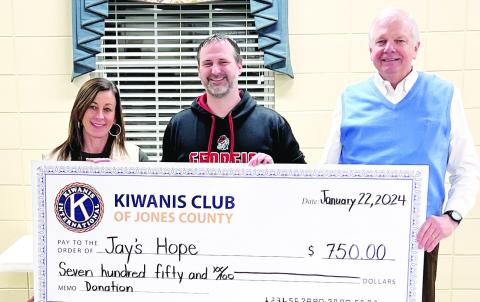 Kiwanis Club donates to Jay’s Hope