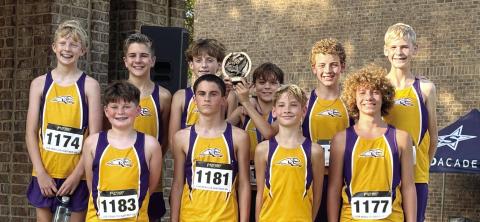 Middle school cross country collects more hardware