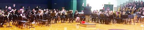 Band students at Clifton Ridge Middle School put on a performance of Christmas music during their Winter Band Concert. CONTRIBUTED