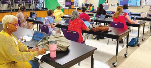 Teachers are back in class