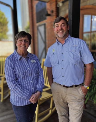 Carol Robeson and Henry Hicks, the owners of Forsyth Antiques and More, outside of their business. GALAI ENGLISH/Contributed