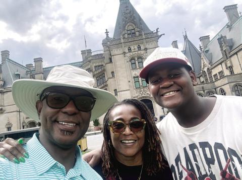 Jonathan, Keisha, Jackson at the Biltmore House this past weekend. CONTRIBUTED