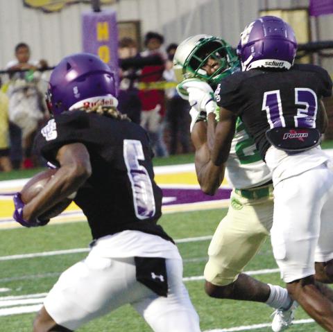 The Greyhounds return depth at receiver that’s both capable of making plays and springing blocks down_eld. BRAD HARRISON/Staff