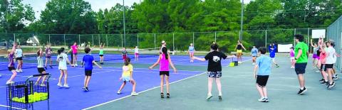 Enthusiasm aplenty for JCHS tennis camp
