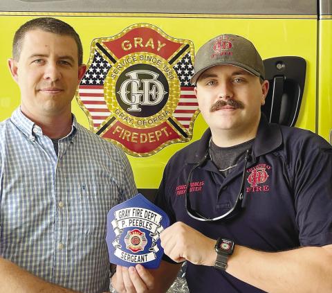Peebles promoted to sergeant