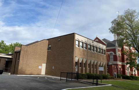 Painting the annex, the brown building that sets beside the historic courthouse, has a $45,000 price tag. DEBBIE LURIE-SMITH/Staff