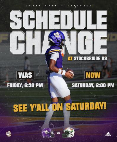 Football game postponed until Saturday