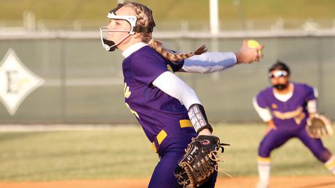 Cate Downey hurled a shutout in the second game of last week’s first-round series to extend the best-of-three to a third game. BRAD HARRISON/Staff