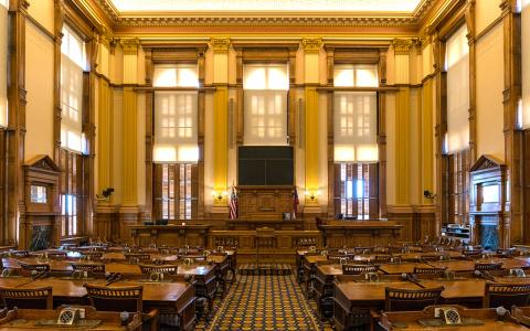 Georgia State Senate chambers (Wiki Commons)