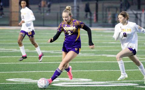 Caroline Rickman and the Lady Hounds have posted shutouts in all five of their wins to begin the season. BRAD HARRISON/Staff