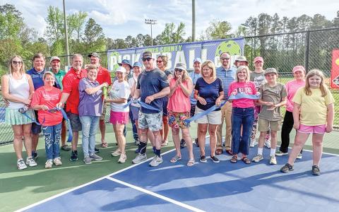 Ribbon cutting held for new pickleball courts