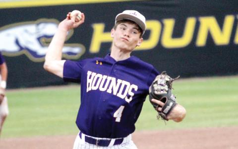 Landen Wilson pitched an inning of relief in Monday’s shutout win. BRAD HARRISON/Staff
