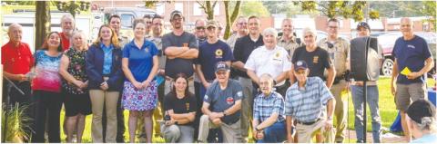 Jones County’s Cry Out America event Sept. 11 held at Carol’s Park was attended by an estimated crowd of 75 people and included 26 first responders, who were each honored with a Patriot Flag pin and a tube of Life Savers candy. The ceremony consisted of the introductions and job descriptions of first responders and group readings of decrees and declarations based. The event was organized by Debra Hall, who said it was a very blessed and moving ceremony. CONTRIBUTED