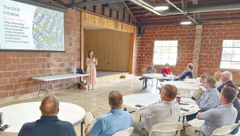 Members from Gray City Council and the Jones County Board of Commissioners met to discuss the future of the Housing Committee and whether or not to reattain status as a GICH community. JOSH LURIE/Staff