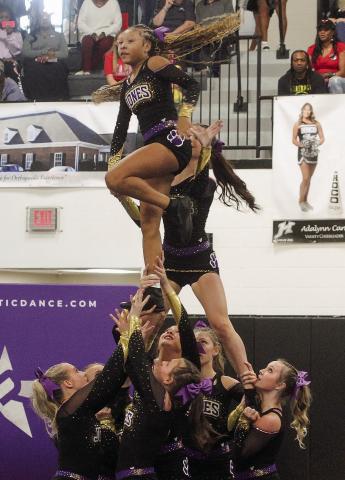 Cheer Hounds kick off busy schedule with second-place finish