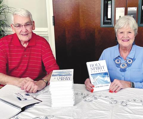 Dorothy and Richard Combs during the book signing of Holy Spirit Calling. ALAINA CLARKE/Staff