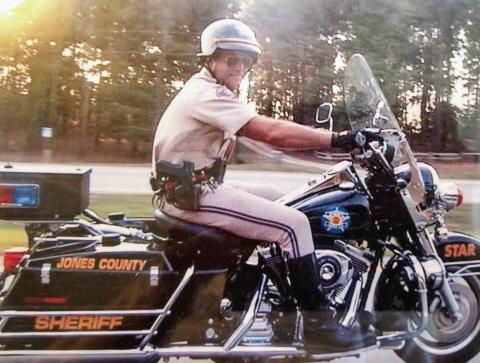 Stanford patrolling for the Jones County Sheriff’s Office in late 1990s. CONTRIBUTED