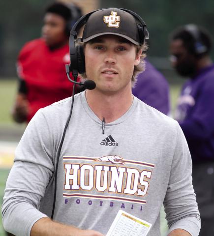 JCHS offensive coordinator Bradley Hunnicutt says that the Greyhounds offense has made tremendous strides from this time a year ago. BRAD HARRISON/Staff