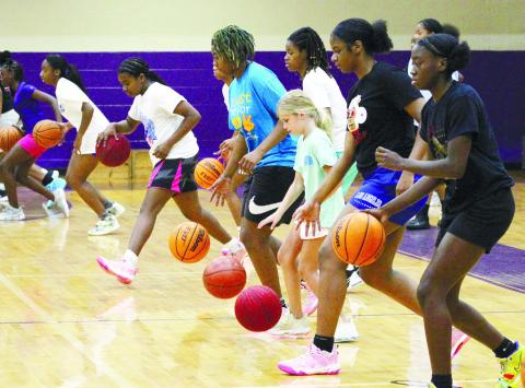 Lady Hounds host young hoopsters for annual camp
