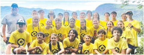 Jones County’s cross country runners pose during last week’s camp at Brevard College, located in the North Carolina mountains. CONTRIBUTED