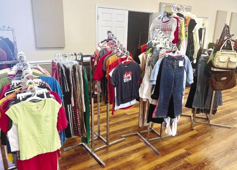 Those in need in the community can get children’s clothing and much more at the yard sale. ALAINA CLARKE/Staff