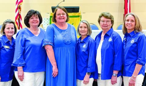 Beth Coon, Debbie Scarbrough, Cindy Jones, Fay Mathews, Kathy Jackson, and Wanda Bush at Stone Mountain Convention. CONTRIBUTED