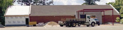 Renovations to the Jones County Health Department building on Forest Street are expected to be completed this fall. DEBBIE LURIE-SMITH/Staff