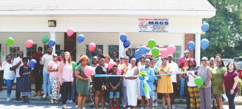 The ribbon cutting for MAGS Life Changing Destiny took place on June 23 with friends and family. NATHAN CLARKE/Staff