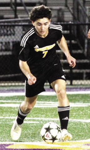 Brian Sorrell put a first-half goal into the back of the net last Tuesday against Ola. BRAD HARRISON/Staff