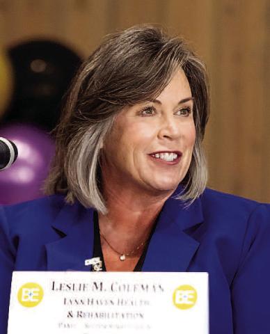 Leslie Coleman of Lynn Haven Health &amp; Rehabilitation spoke about her facility’s partnership with JCHS students. COURTESY OF THE LT. GOVERNOR’S PRESS OFFICE