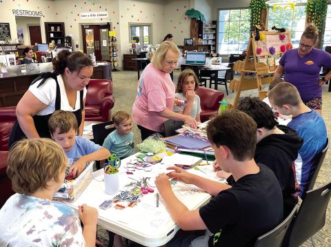 Youngsters enjoy STEAM activities at the library, Lego builders, book to movie nights and there is Wiggleworms for the little ones. CONTRIBUTED