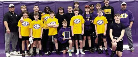 Middle school wrestling takes second at Clear Creek